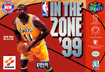 NBA in the Zone '99 (USA) box cover front